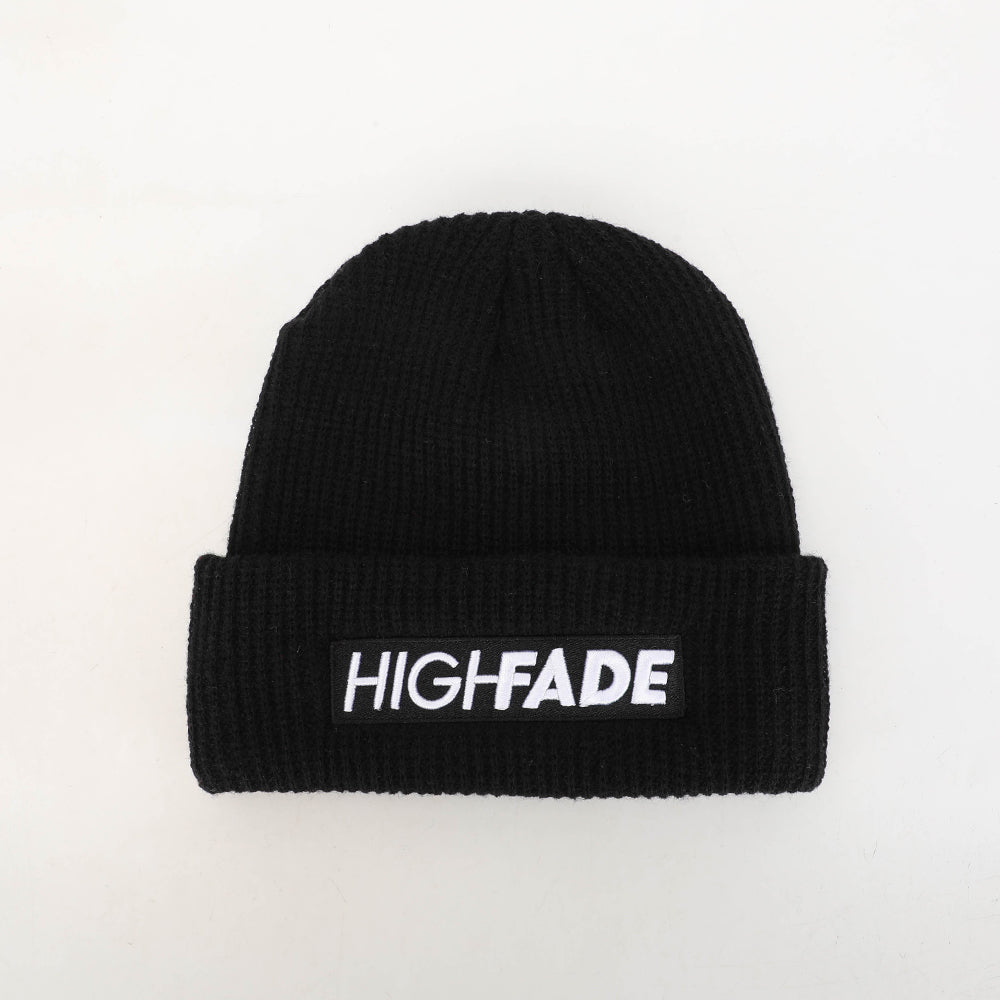HighFADE Black Ribbs Beanie