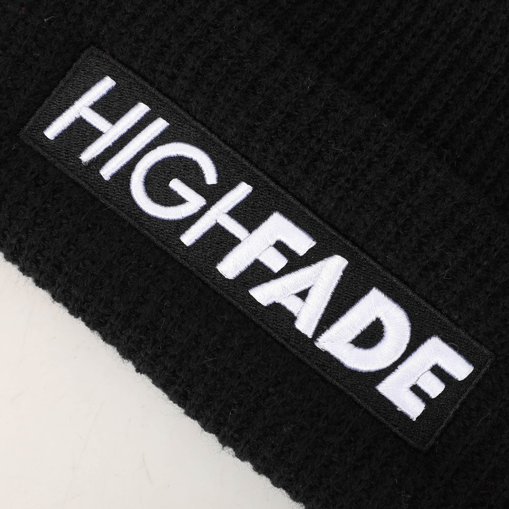 HighFADE Black Ribbs Beanie